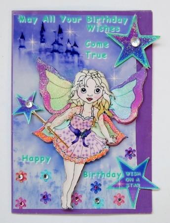 Fairy Birthday Wishes by Diane  Vermeer