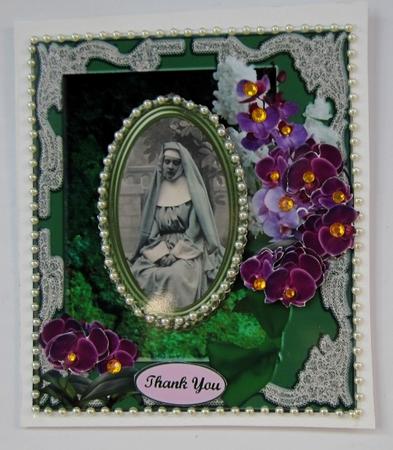 A Silent Prayer Orchid Garden & Decoupage by Diane  Vermeer