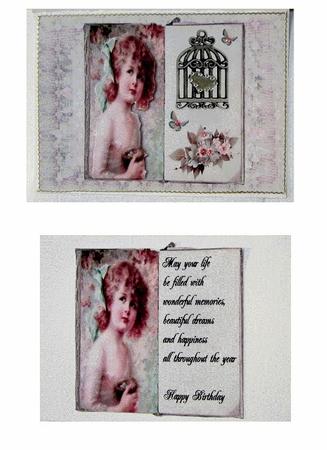 Vintage Girl A5 Book by Diane  Vermeer