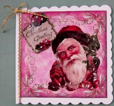 Vintage Santa Quick Card by Diane  Vermeer