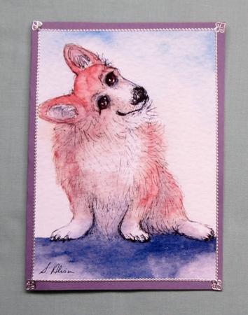 Corgi Dog Trying to Understand His Hoomun by Diane  Vermeer