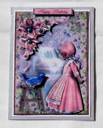 Little Girl Birthday Card or Special Occasion by Diane  Vermeer