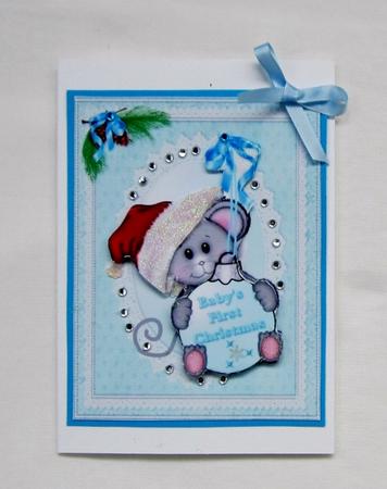 Baby Boy First Christmas by Diane  Vermeer