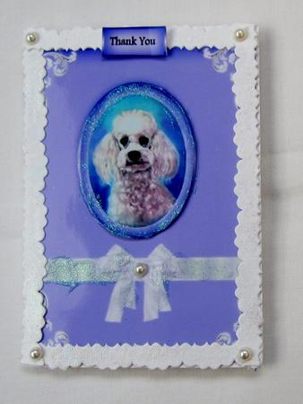 Vintage Poodle by Diane  Vermeer