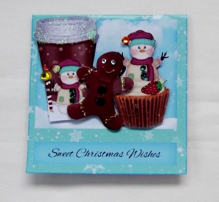 Mini Folded Christmas Card with Sweet Treats by Diane  Vermeer
