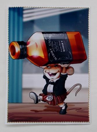 Scots Whisky Mouse! A4 by Diane  Vermeer