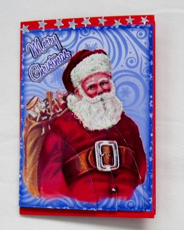 Santa and His Sack A6 by Diane  Vermeer