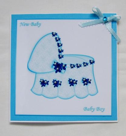 Baby Boy Cradle by Diane  Vermeer
