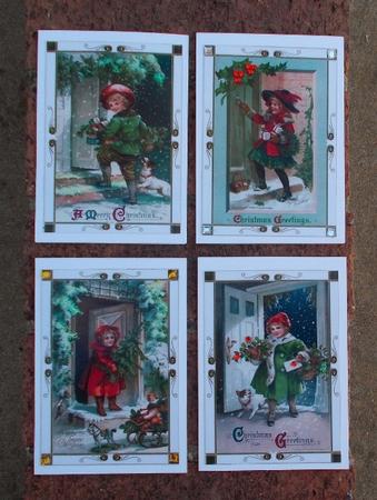 Vintage Christmas Doorway Toppers by Diane  Vermeer