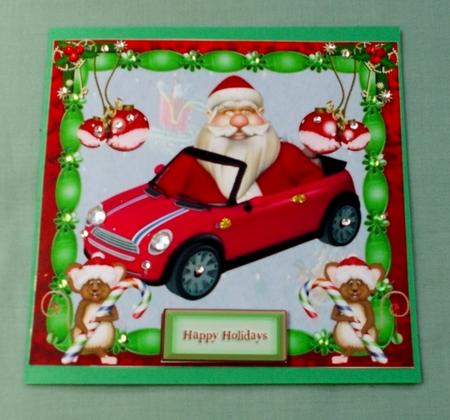 Santa's Hot Weather Sleigh Topper & Tags by Diane  Vermeer