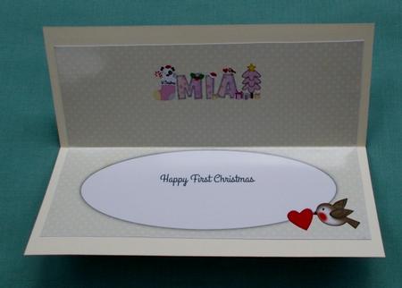 Patch 1st Xmas Mia Large Dl Insert by Diane  Vermeer
