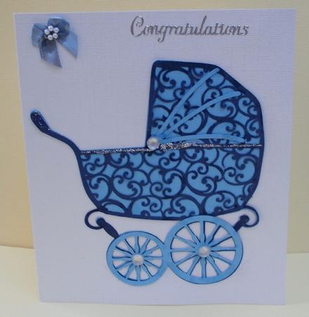 Decorative Baby Pram With Layers Cameo Cutz Files by Diane  Vermeer
