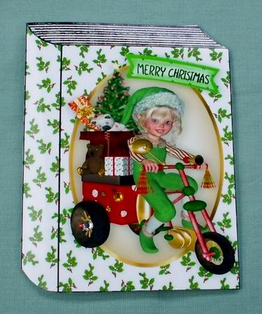Santa's Little Helper with Toys Folded Book by Diane  Vermeer