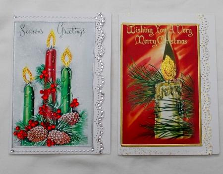 Christmas Candle Displays Quick Cards by Diane  Vermeer