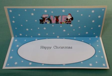 Santa and His Reindeers Evie Large Dl Insert by Diane  Vermeer