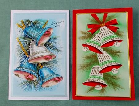 Christmas Vintage Bells Cards by Diane  Vermeer