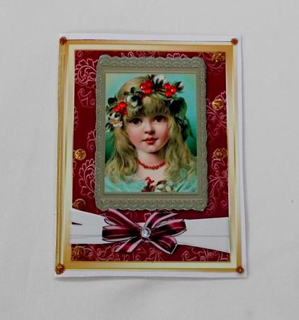 Beautiful Vintage Christmas Girl. by Diane  Vermeer