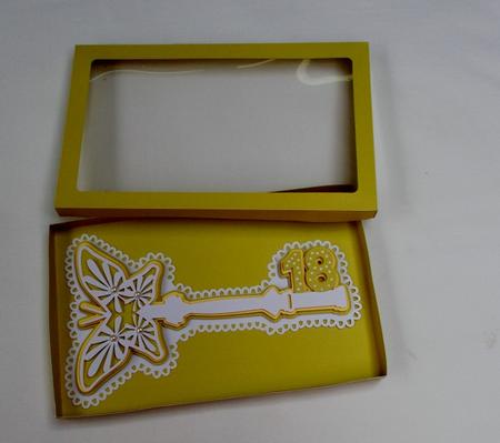 18th Birthday Key Butterfly Design With Box by Diane  Vermeer