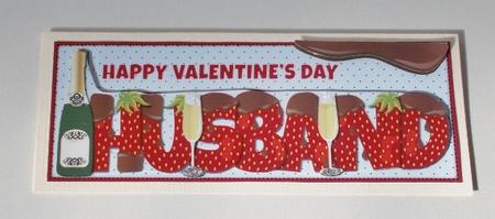 Valentines Bubbly & Strawberries Husband Large Dl by Diane  Vermeer