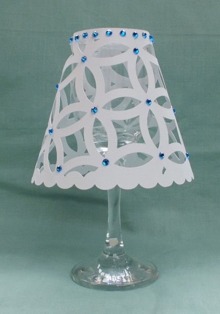 Wineglass Tealight Lamp Shades No 5 File by Diane  Vermeer