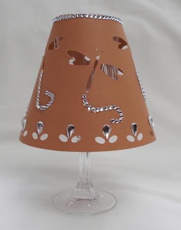 Wineglass Lamp Shades No 3 File by Diane  Vermeer