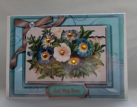 Lovely Vintage Morning Glory by Diane  Vermeer