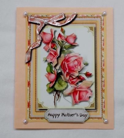 Beautiful Salmon Pink Tea Roses on a Cream Background by Diane  Vermeer