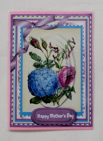Lovely Rose and Hydranger Flowers ( Pyramid ) by Diane  Vermeer