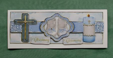 Christening Day Dl Ribbon Sash Boy by Diane  Vermeer