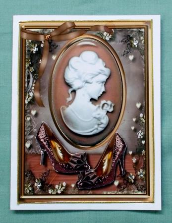 Stunning Copper Cameo with Shoes  by Diane  Vermeer