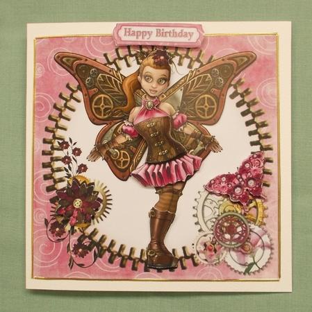 8x8 Ickle Steampunk Fairy Pink by Diane  Vermeer
