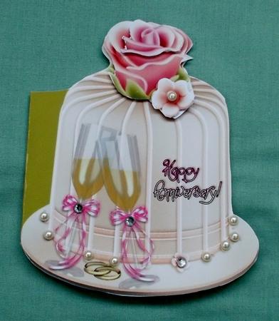 Happy Anniversary! Full Card by Diane  Vermeer
