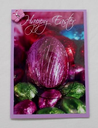 Easter Egg Greeting Card Front by Diane  Vermeer