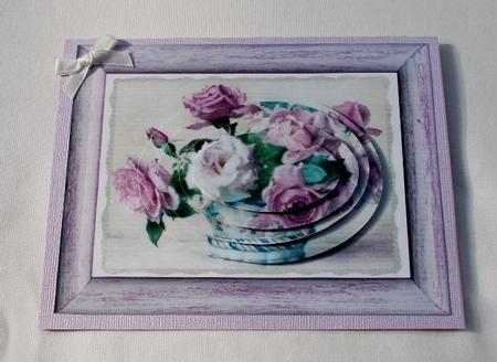 Pink Roses in a Bow Oval Pyramids by Diane  Vermeer