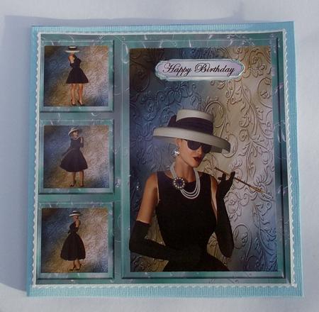 Topper Lady with Hat by Diane  Vermeer