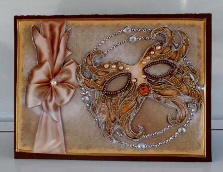 Golden Venetian Mask - Mini Kit by Diane  Vermeer