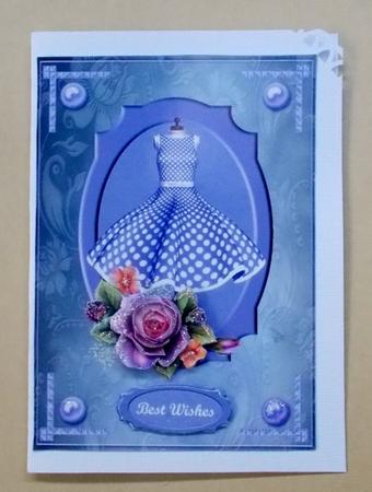 That Lilac Dress Card Front by Diane  Vermeer