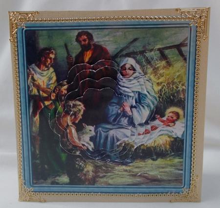 Nativity Christmas Card with Petal Stackers by Diane  Vermeer
