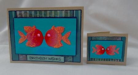 Pink Kissing Fish by Diane  Vermeer