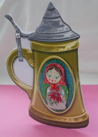 Russian Doll Beer Stein by Diane  Vermeer