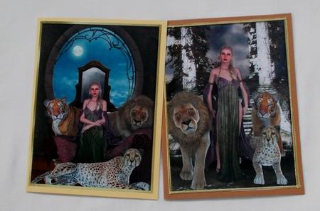 Strange Friends and Goddess of the Wild Cats Toppers by Diane  Vermeer