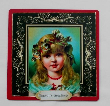 Beautifully Framed Christmas Child by Diane  Vermeer