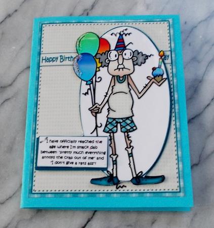Gus is Officially Old Quick Card by Diane  Vermeer