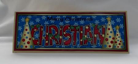 Buttons Christmas Trees Christian Large Dl by Diane  Vermeer