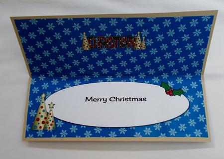 Buttons Christmas Trees Christian Large Dl Insert by Diane  Vermeer