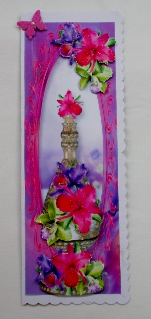 Tall Perfume Bottle - Orchids Large Dl by Diane  Vermeer