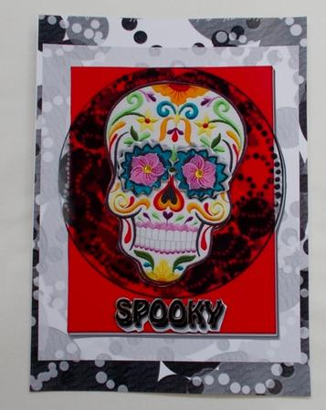 Spooky Red Skull Kit by Diane  Vermeer