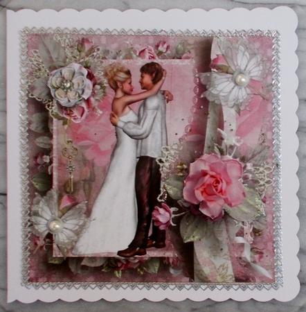 Couple in Love Topper with Decoupage by Diane  Vermeer