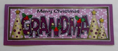 Buttons Christmas Trees Grandma Large Dl by Diane  Vermeer