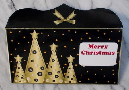 Buttons Christmas Trees Money Wallet Black by Diane  Vermeer